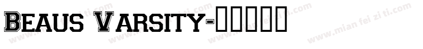 Beaus Varsity字体转换